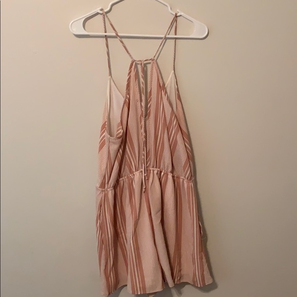 Vici Sierra Strapless Pocketed Romper - Coral - L - Picture 2 of 2